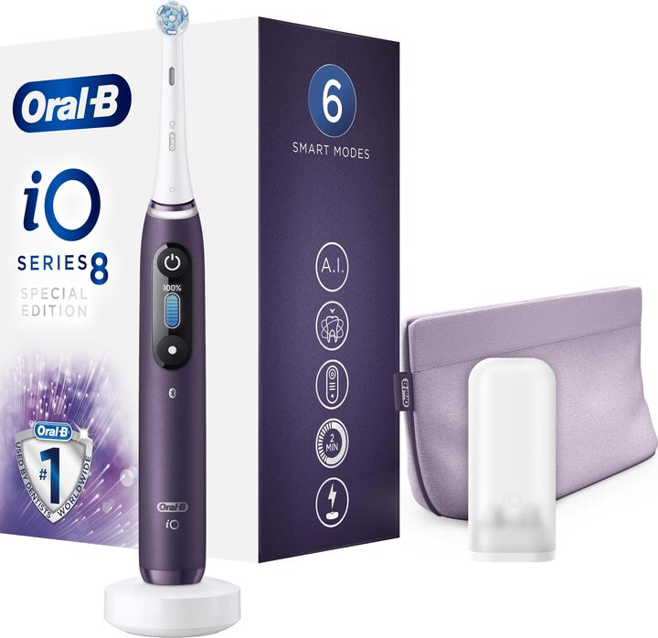Actual product image Oral-B iO Series 8 Special Edition Violet Ametrine (Oscillating toothbrush)