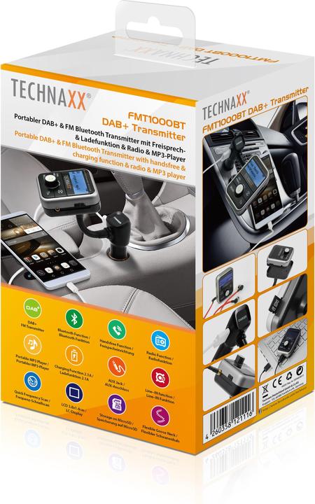 Produktbild Technaxx Fmt1000bt (FM, DAB+, KW, Bluetooth)