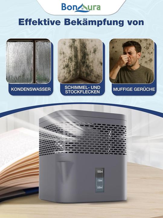 Produktbild BonAura Luftentfeuchter ohne Strom mit Nachfüllpack (16 m²)