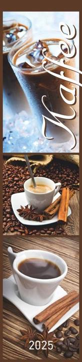 Image du produit Alpha Edition Planificateur de cuisine café 2025 Calendrier à bandes, 11,3x49,5cm, calendrier avec une colonne (Allemand)