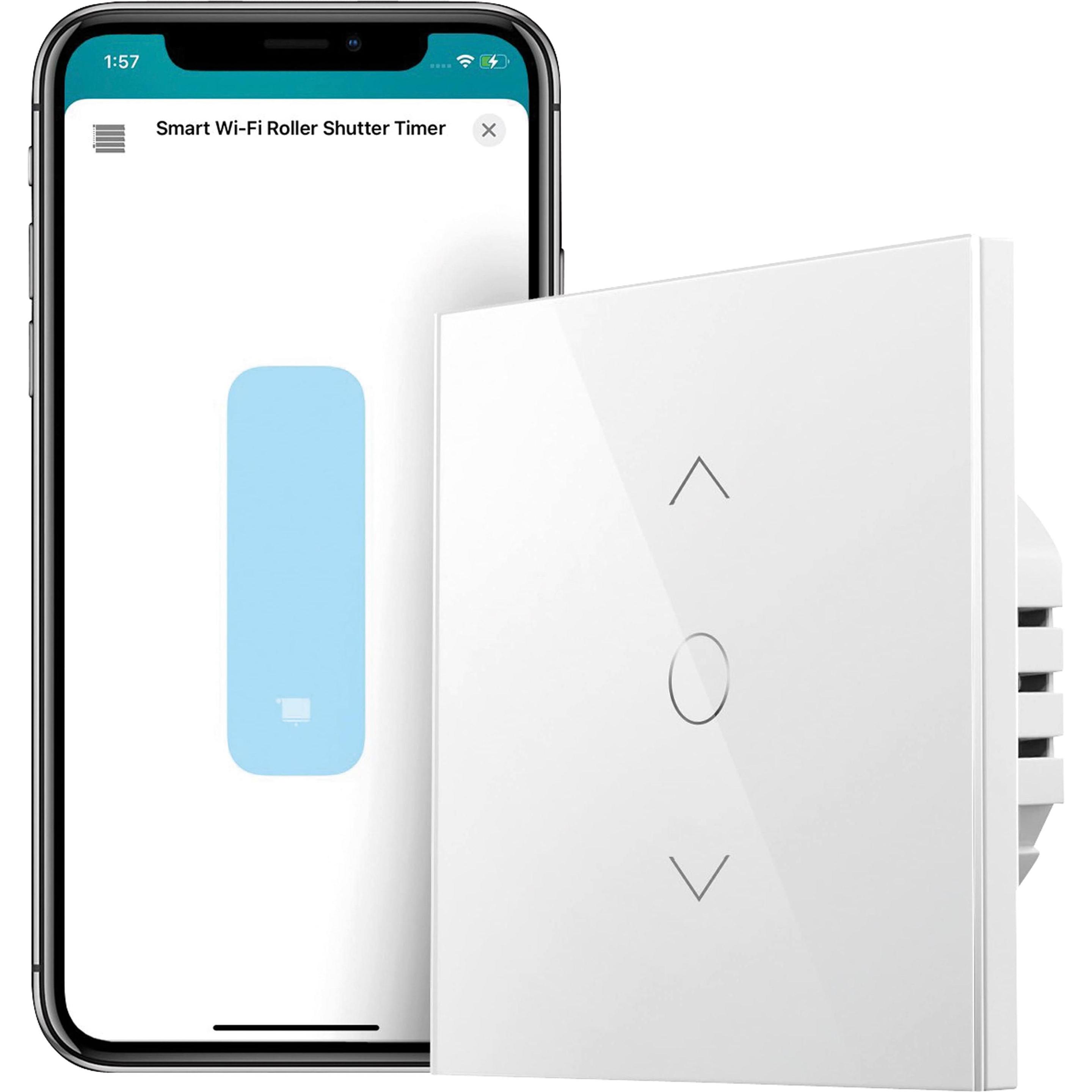 Meross, Lichtschalter + Storenschalter, Intelligentes WLAN-Update für Jalousien MRS100HK(EU)