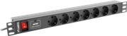 Actual product image Lanberg PDU-07F-0200-IEC-BK Power Distribution Unit (PDU) 7 AC outlets 1U