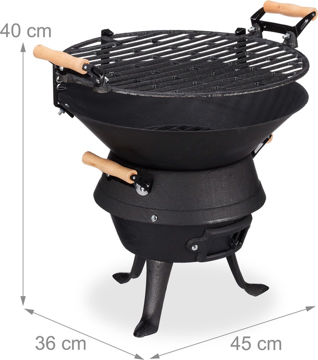 Produktbild Relaxdays Grillfass (45 cm)