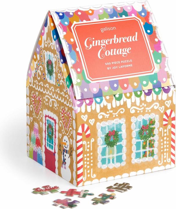 Abrams & Chronicle Joy Laforme Gingerbread Cottage 500 Piece Puzzle In A House (500 Teile)