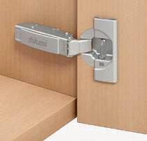 Actual product image Blum CLIP top cup hinges, inner stop 107 °