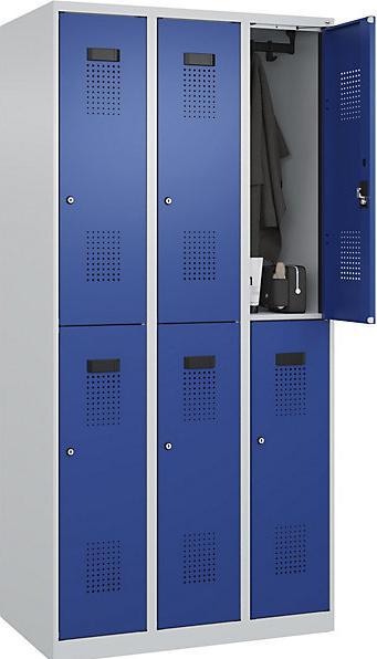 Gentian blue RAL 5010, Light grey RAL 7035