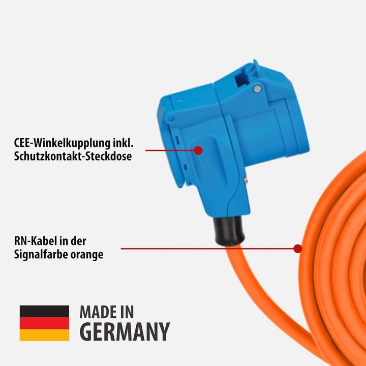 Actual product image Brennenstuhl Camping extension cable (25 m, CEE 16/3)