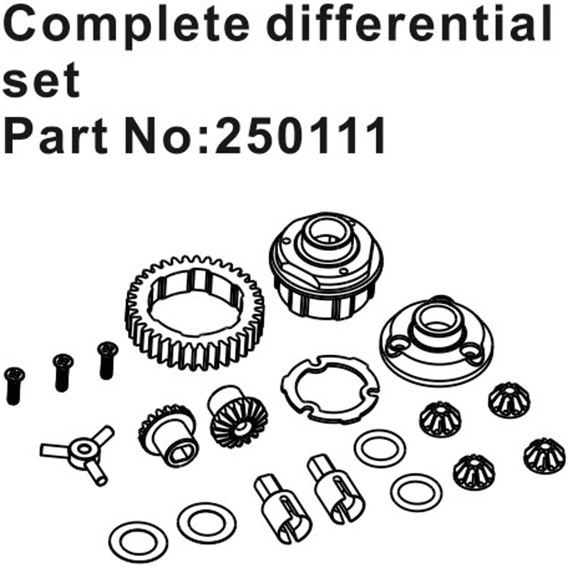Hobby Plus RC Complete Differential Set