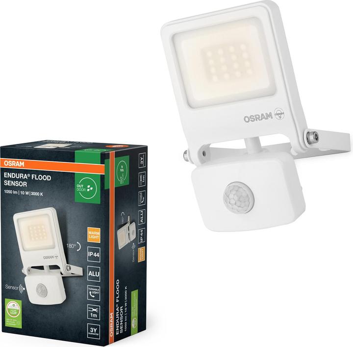 Produktbild Osram LED Aussenleuchte ENDURA Flood Sensor Warm White PCR Warm weiss 4099854487125 (1000 lm, IP65)