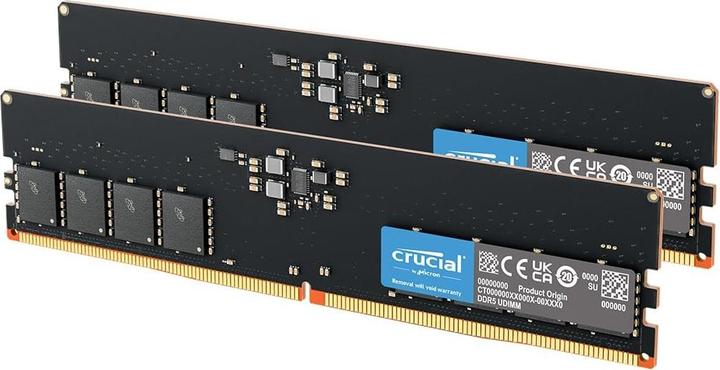Productafbeelding Crucial RAM D5 5600 32GB C46 K2 (2 x 16GB, 5600 MHz, DDR5 RAM, DIMM 288 pin)
