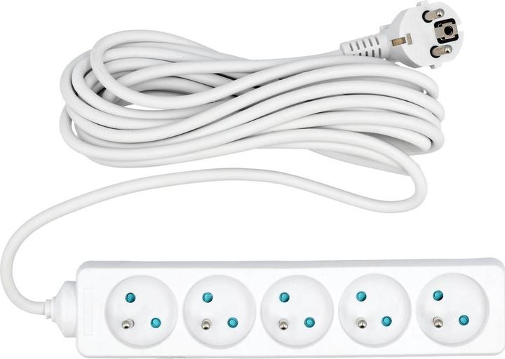 Actual product image Toya Electrical extension cable with earthing, 5 sockets, 5 m, 72510 (5 x, 5 m)