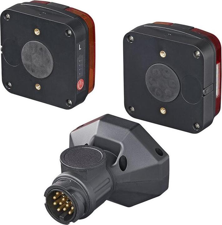 Produktbild ProPlus Rückleuchten-Set LED mit Magnet kabellos (Bluetooth) 13-polig