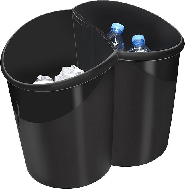 Productafbeelding Durable Prullenbak cep ellypse greenspirit zwart (15 l)