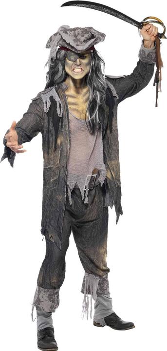 Actual product image Smiffys Mens Deluxe Ghost Ship Ghoul Costume (M)