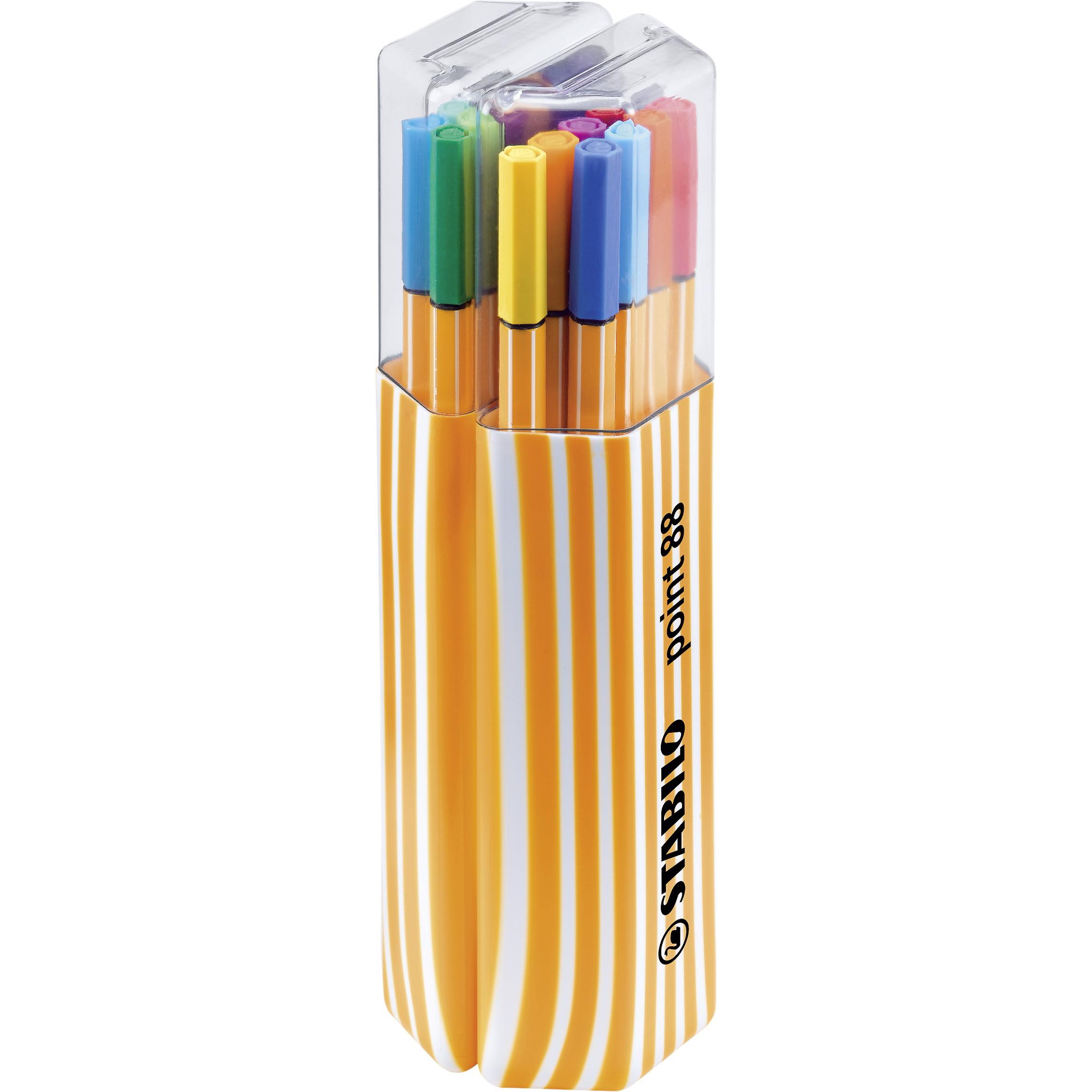 Thumbnail - 10x STABILO, Schreibstifte, point 88 Fineliner (Multicolor, 20 x)