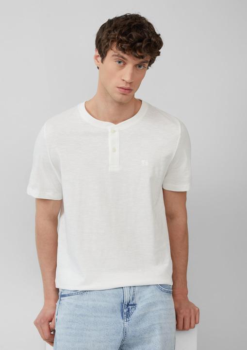 Actual product image S.Oliver T-Shirt Henley-Shirt mit Flammgarnstruktur (M)