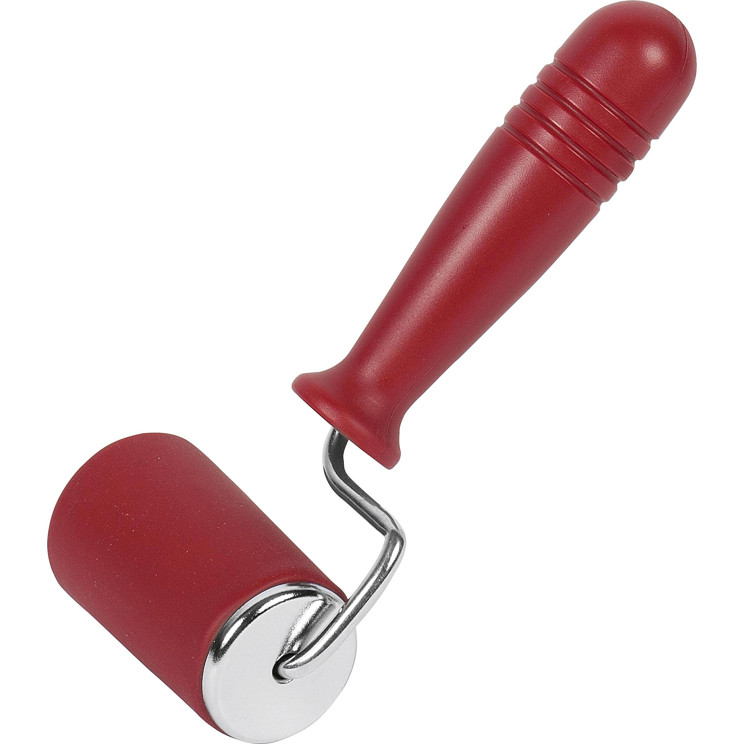 Kaiser Original Kaiserflex Red Teigausroller 4,5cm Teigrolle Silikon mit Metallkern, Wallholz, Rot