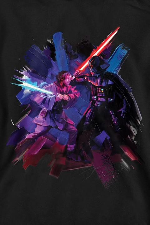 Actual product image Star Wars Unisex Adult Obi Wan Kenobi Vader Painted Sweatshirt (XL)