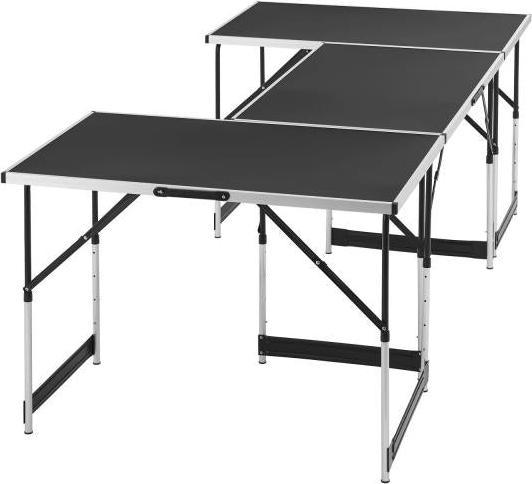 Actual product image Juskys Set of 3 folding table aluminium multifunctional table
