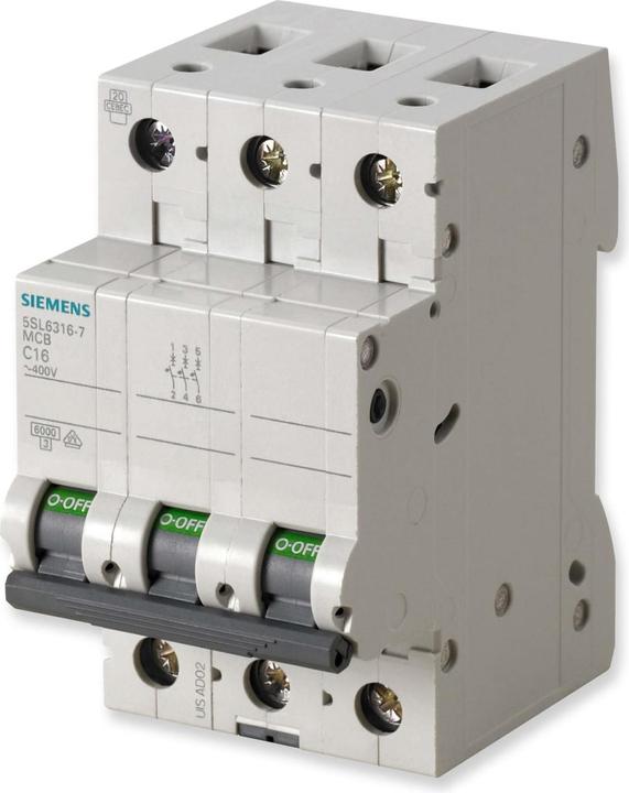 Image du produit Siemens Disjoncteur de protection de ligne 3 pôles