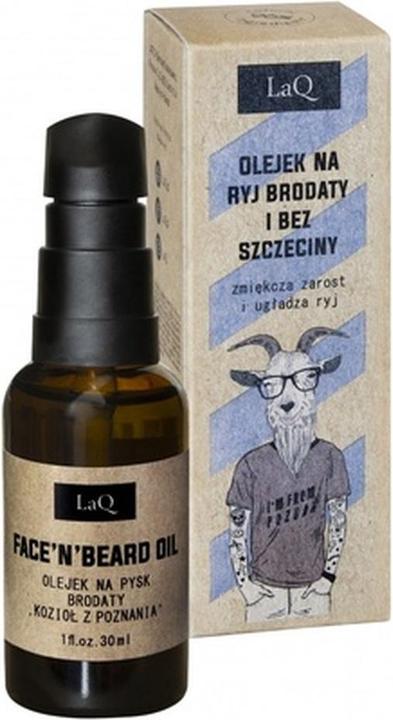 LaQ Oil for bearded snhest and without bristles softens the beard and smoothes the snhest 30ml (30 ml)
