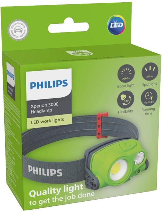 Actual product image Philips X30HEADX1 Xperion 3000 Headlamp LED work light battery-powered 3 W 30 (300 lm)