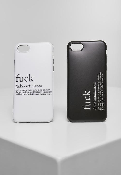 Actual product image Mister Tee Fuck I Phone 6/7/8 Phone Case Set (Apple iPhone 6, Apple iPhone 8, Apple iPhone 7)