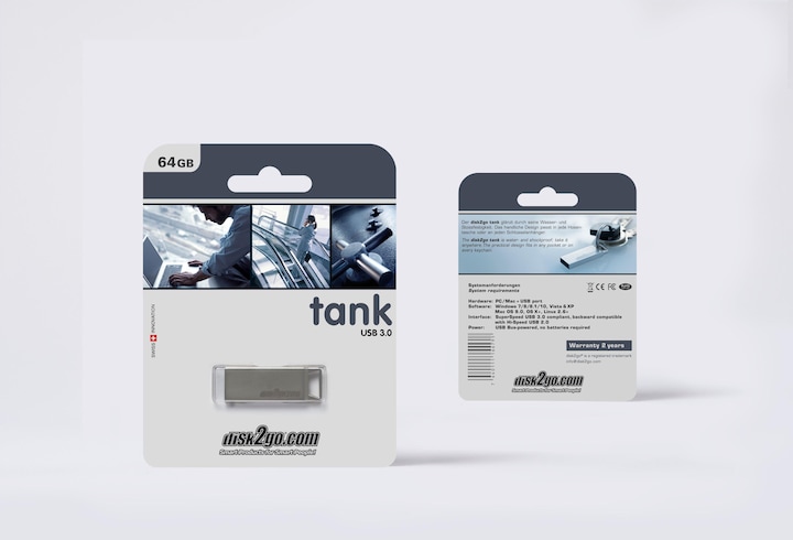 Actual product image Disk2go Tank (64 GB, USB 3.0, USB-A)