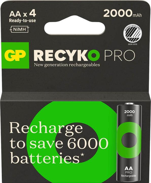 Image du produit GP Batteries ReCyko Pro (1 pcs, AA, 2000 mAh)