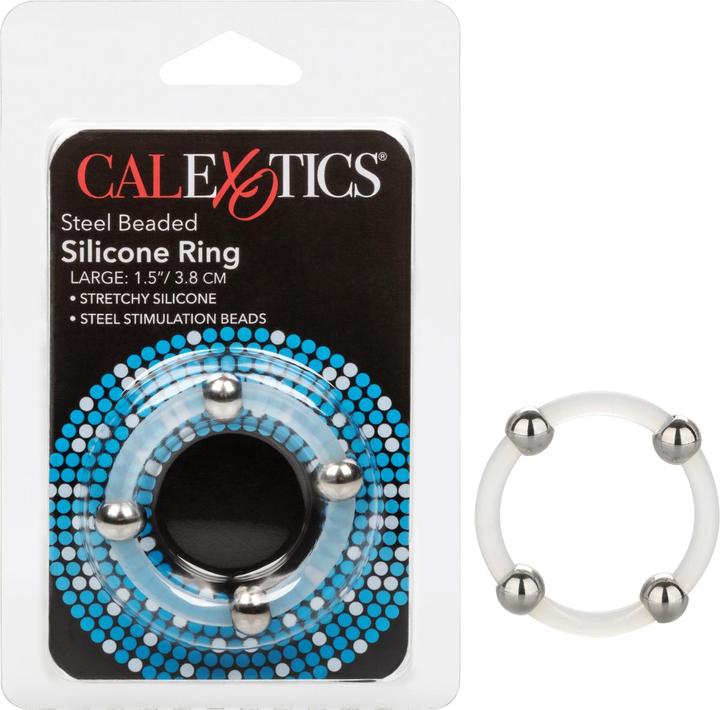 Image du produit CalExotics Anneau en silicone perlé en acier L (5 cm)
