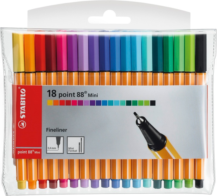 Image du produit STABILO Point 88 (Multicolore, 18 x)