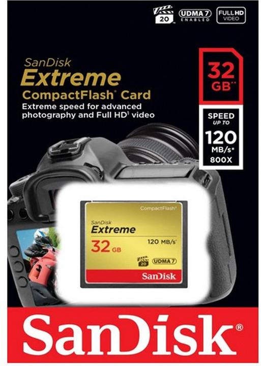 Produktbild SANDISK Extreme Compact Flash (32 GB, CF)