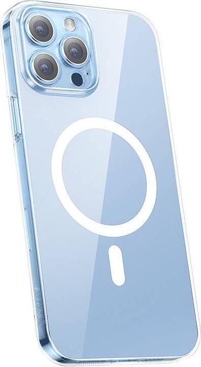 Actual product image Baseus Phone case Magnetic Crystal Clear for iPhone 13 Pro (transparent) with all-tempered-glass scr (Apple iPhone 13 Pro)
