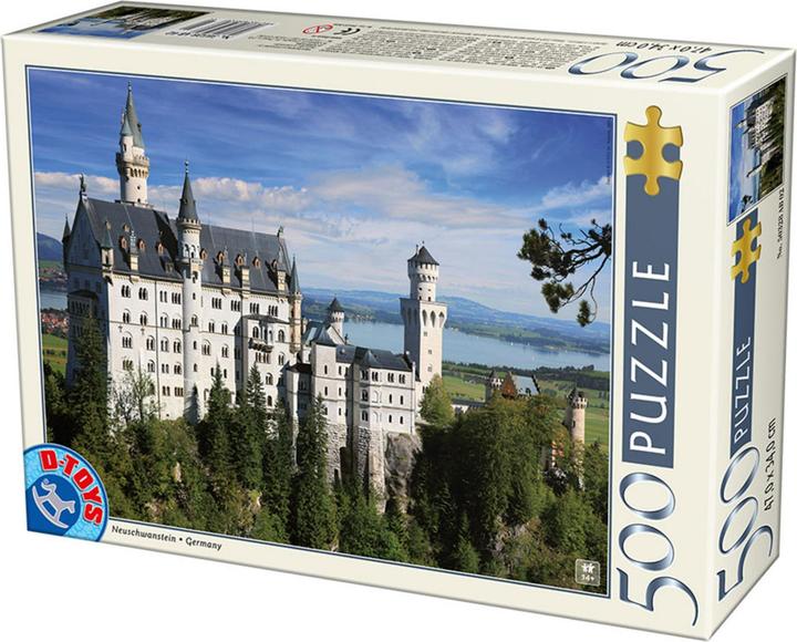 Image du produit D-Toys Puzzle 500 Allemagne, château de Neuschwanstein (500 pièces)