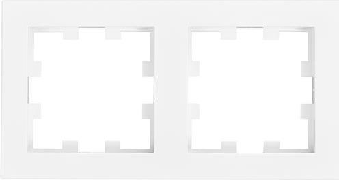 Produktbild Panasonic WDTF00022WHEU1 Karre Plus 55 Abdeckrahmen 2fach weiss