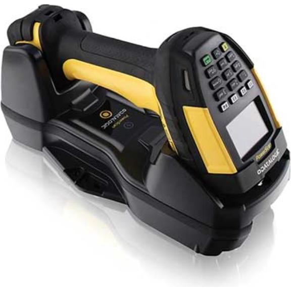 Datalogic PowerScan (1D-Barcodes, 2D-Barcodes), Barcode-Scanner, Schwarz, Gelb