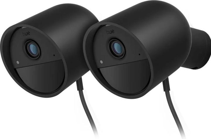 Philips Hue Secure Kabel-Überwachungskamera Schwarz 2-Pack (1920 x 1080 Pixels)
