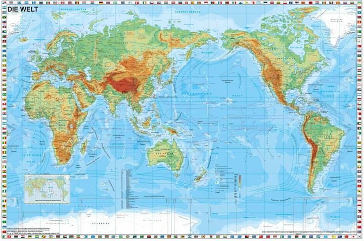 Actual product image Stiefel :World map pacific physical