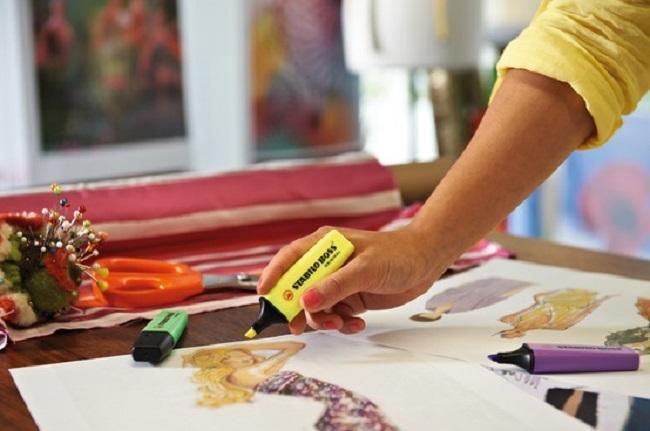 Produktbild STABILO BOSS ORIGINAL Textmarker (Orange, Gelb, Blau, Grün, 5 mm, 4 x)
