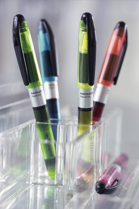 Produktbild STABILO NAVIGATOR Textmarker (Gelb, Orange, Grün, Pink, 4 mm, 4 x)
