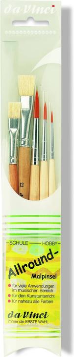Produktbild da Vinci Pinselset 5er Borsten- + Haarpinsel