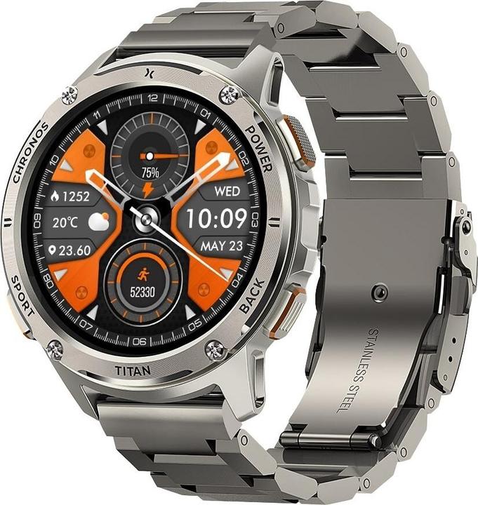 Actual product image Maxcom Smartwatch FW110 Titan Chronos silver (4G)