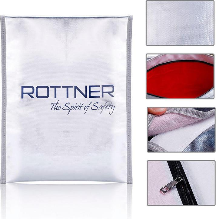 Produktbild Rottner feuerfeste Dokumententasche Fire Proof Bag DIN A4 (A4)