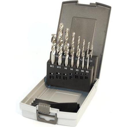 Thürmer Tools Spiraltappesaet med bor M3-M12 (5708963087865)