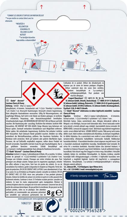 Actual product image Glade Discreet Refill Enchanting Cherry & Peony (8g)