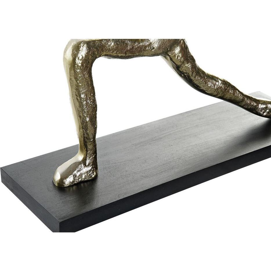 Thumbnail - DKD Home Decor, Deko Objekt, Deko-Figur 33 x 10 x 35 cm Schwarz Gold Indianer Yoga (3 Stück)