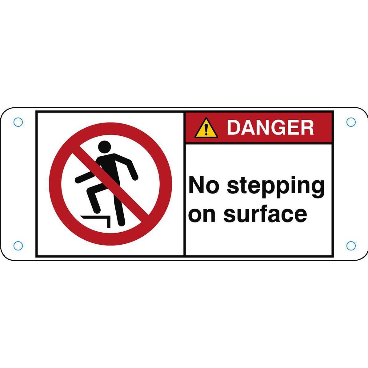 Brady, Sicherheitskennzeichnung, ISO Safety Sign - No stepping