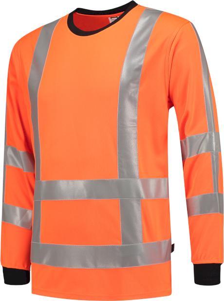 Actual product image Tricorp 103002FluororangeL T-Shirt RWS Birdseye Lange Mouw (L)