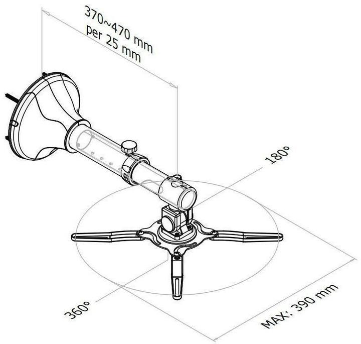 Actual product image Neomounts Projector Wall Mount (Wall)