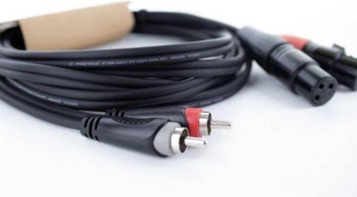 Produktbild Cordial EU 1 FC XLR Verbindungskabel (2x XLR-Buchse 3 polig - 2x Cinch-Stecker) (1 m, Cinch Kabel, XLR Kabel)